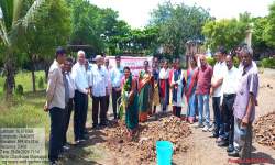 Tree Plantation by NSS in college area on the occasion of Birth Anniversary  of Chh. Shahu Maharaj