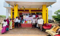 Grossery & Cloths help for Janaki Oldage home Ghosarwad, collected by students